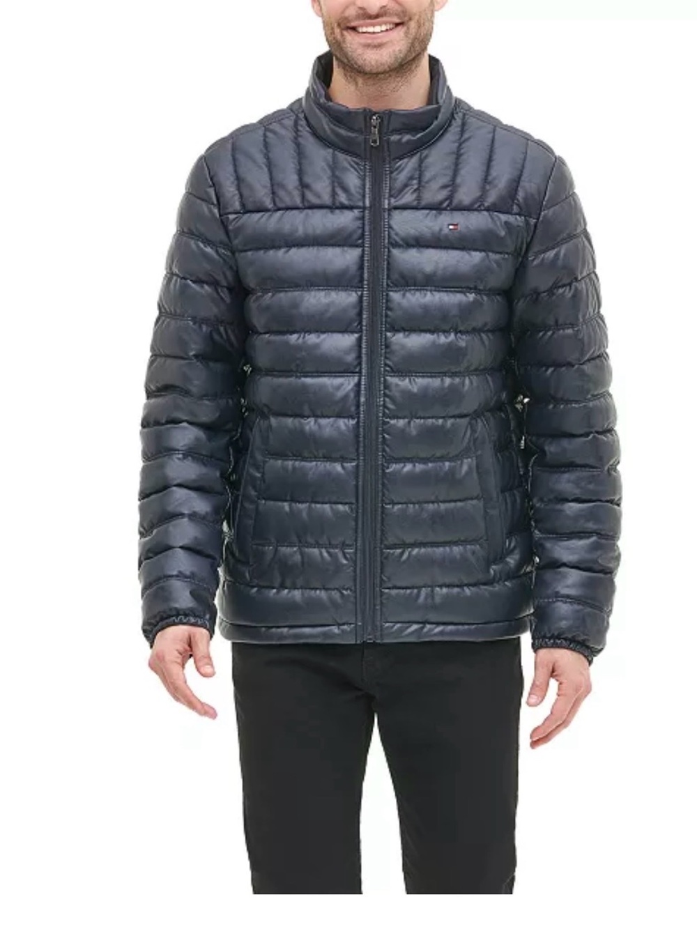 Tommy Hilfiger
Men's Quilted Faux Leather Puffer Jacket